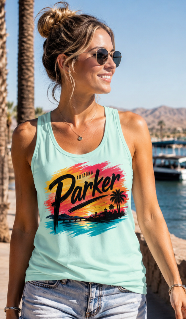 Parker Arizona Sunset Tank Top | Women’s River Trip Graphic Tank