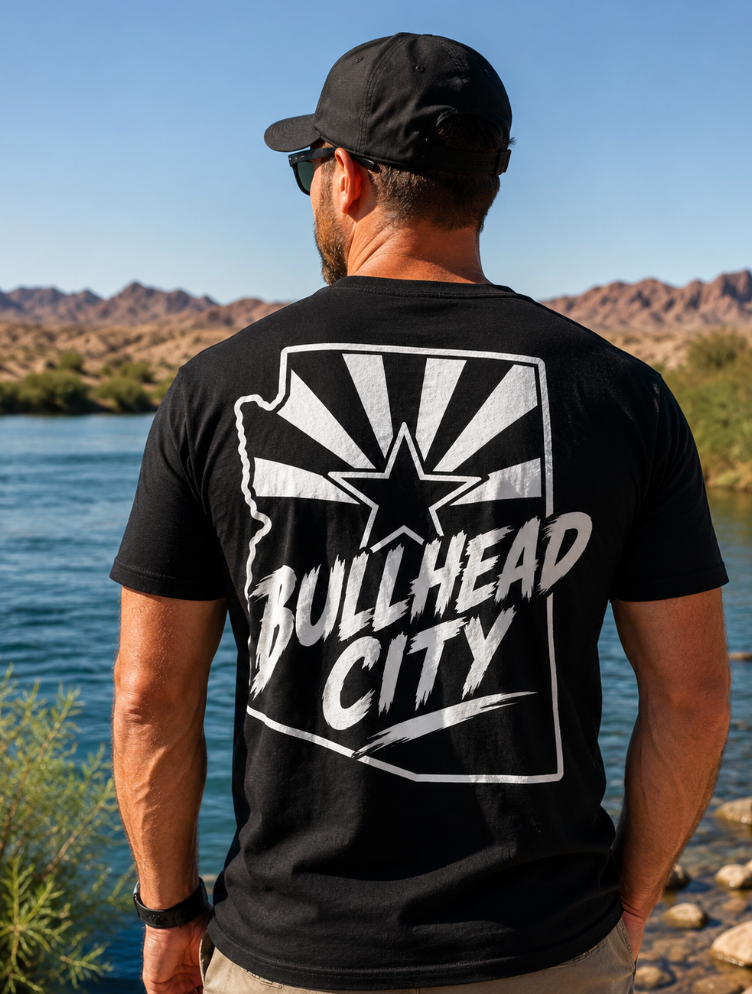 Bullhead City Arizona Destination Tee or Tank – Minimalist River Apparel