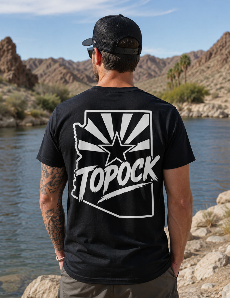 Topock Arizona Destination Tee or Tank –Minimalist River Apparel