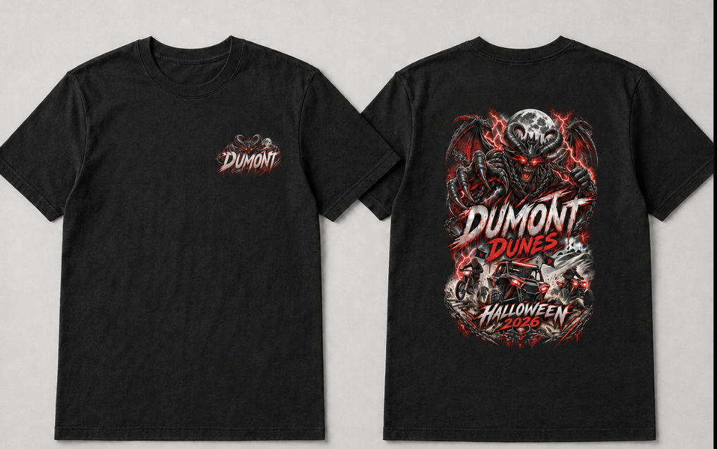 Dumont Dunes Halloween 2026 Demon Off-Road T-Shirt