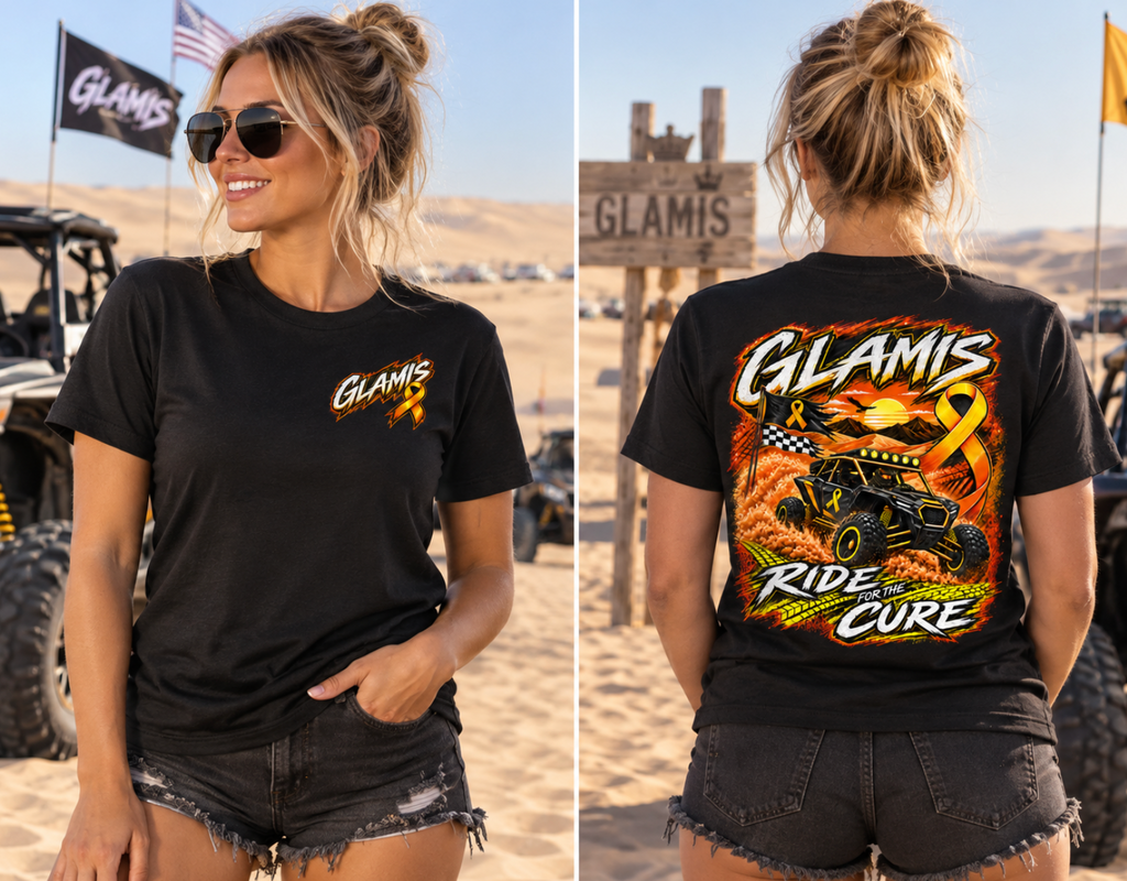 Ladies Glamis Ride for the Cure Childhood Cancer & Leukemia Awareness Shirt