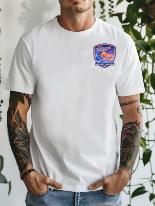 Glamis Dunes Retro Graphic Tee – Neon Sand Rails Off Road Shirt