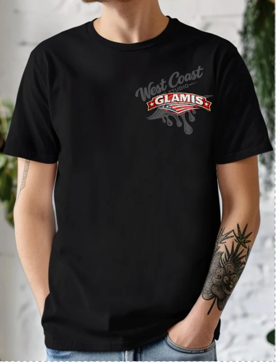 Glamis Competition Hill Sand Dunes Patriotic Graphic Tee – Off Road ATV Shirt