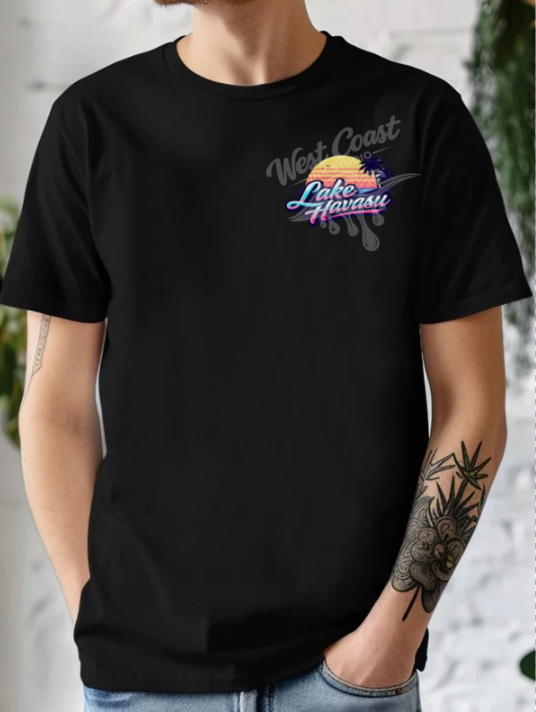 Lake Havasu Spring Break 2026 Retro Sunset Tee – Miami Vice Vibes