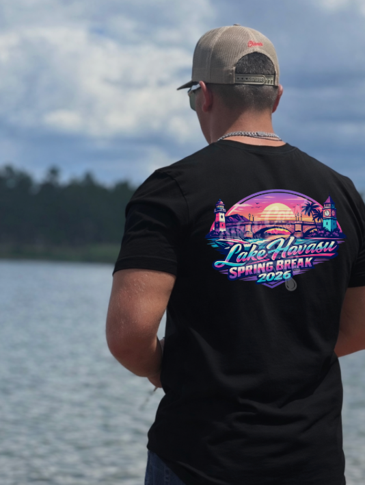 Lake Havasu Spring Break 2026 Retro Sunset Tee – Miami Vice Vibes