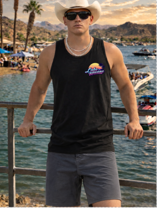 Lake Havasu Spring Break 2026 Retro Sunset Tee – Miami Vice Vibes
