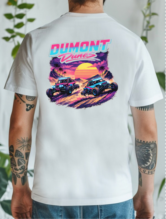 Dumont Dunes Retro Off-Road T-Shirt | Desert UTV & Sand Dune Graphic Tee