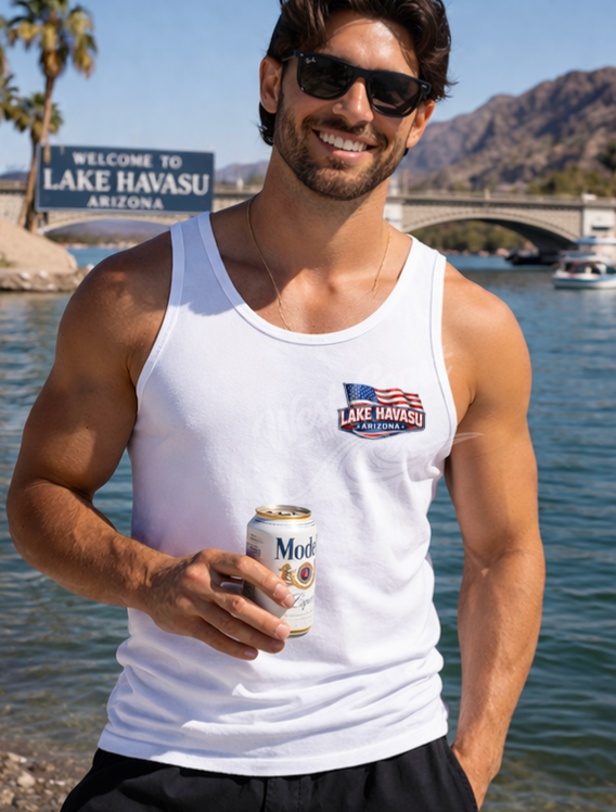 Havasu Stormin’ Patriotic Speed Boat Graphic Tee – Lake Havasu Arizona Shirt