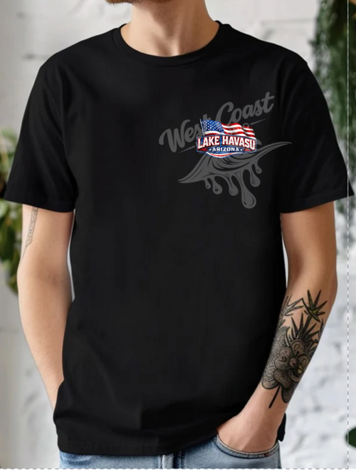 Havasu Stormin’ Patriotic Speed Boat Graphic Tee – Lake Havasu Arizona Shirt