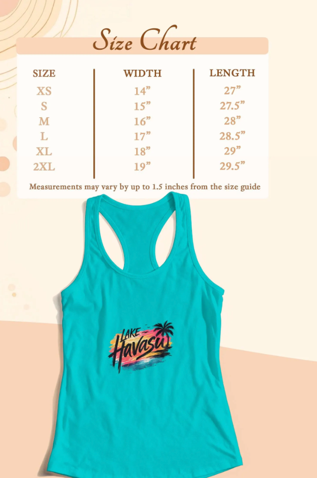 Lake Havasu Neon Sunset Women’s Tank