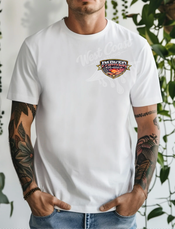 Parker Arizona Memorial Weekend 2026 Tank Top – Patriotic River Boat Graphic