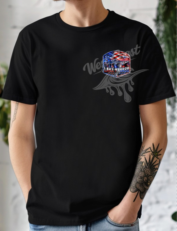 Lake Havasu Arizona Patriotic Flag Tee