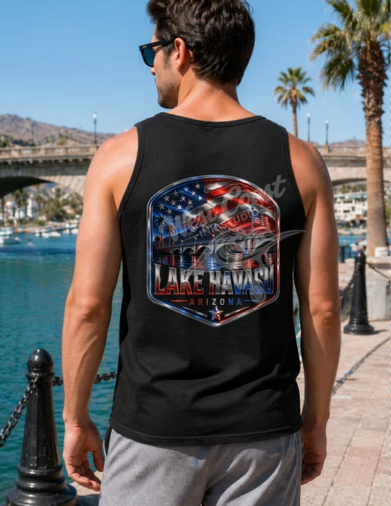 Lake Havasu Arizona Patriotic Flag Tee