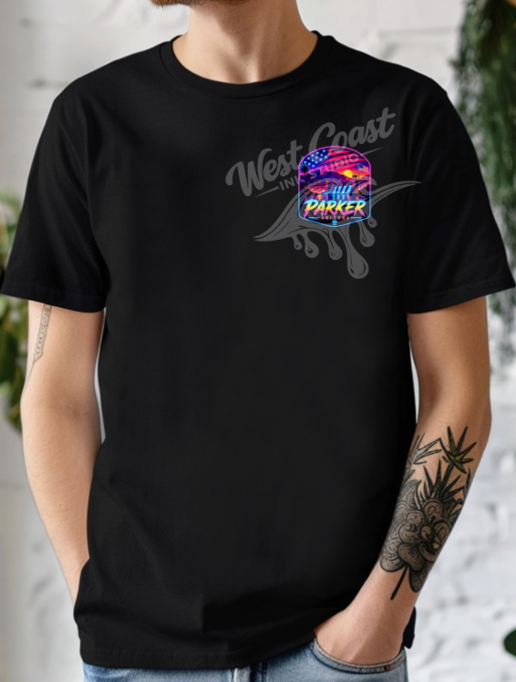Parker Arizona Retro Neon Tank Top or T-Shirt | Parker Dam Colorado River Shirt
