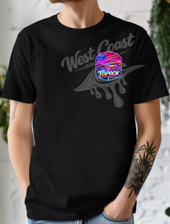 Topock Arizona Retro Neon Tank Top or T-Shirt | Topock Gorge Colorado River Shirt