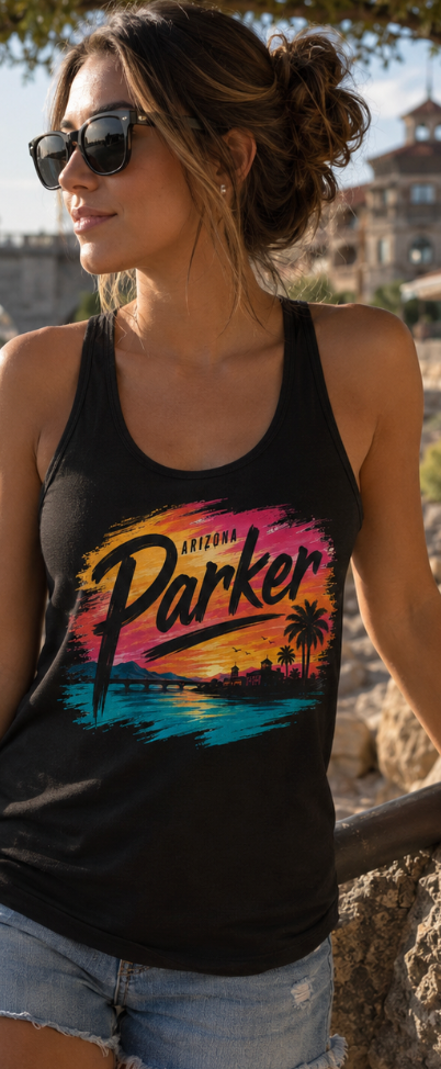 Parker Arizona Sunset Tank Top | Women’s River Trip Graphic Tank