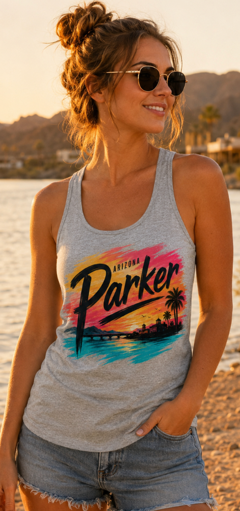 Parker Arizona Sunset Tank Top | Women’s River Trip Graphic Tank