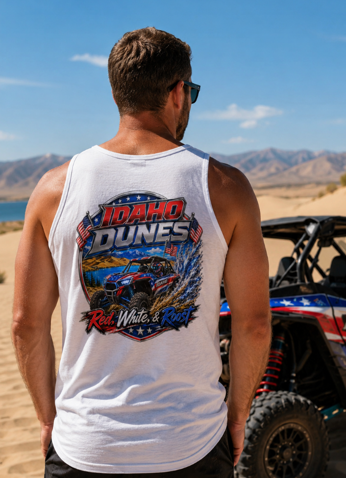 Idaho Dunes Red, White & Roost Off-Road T-Shirt or Tank Top