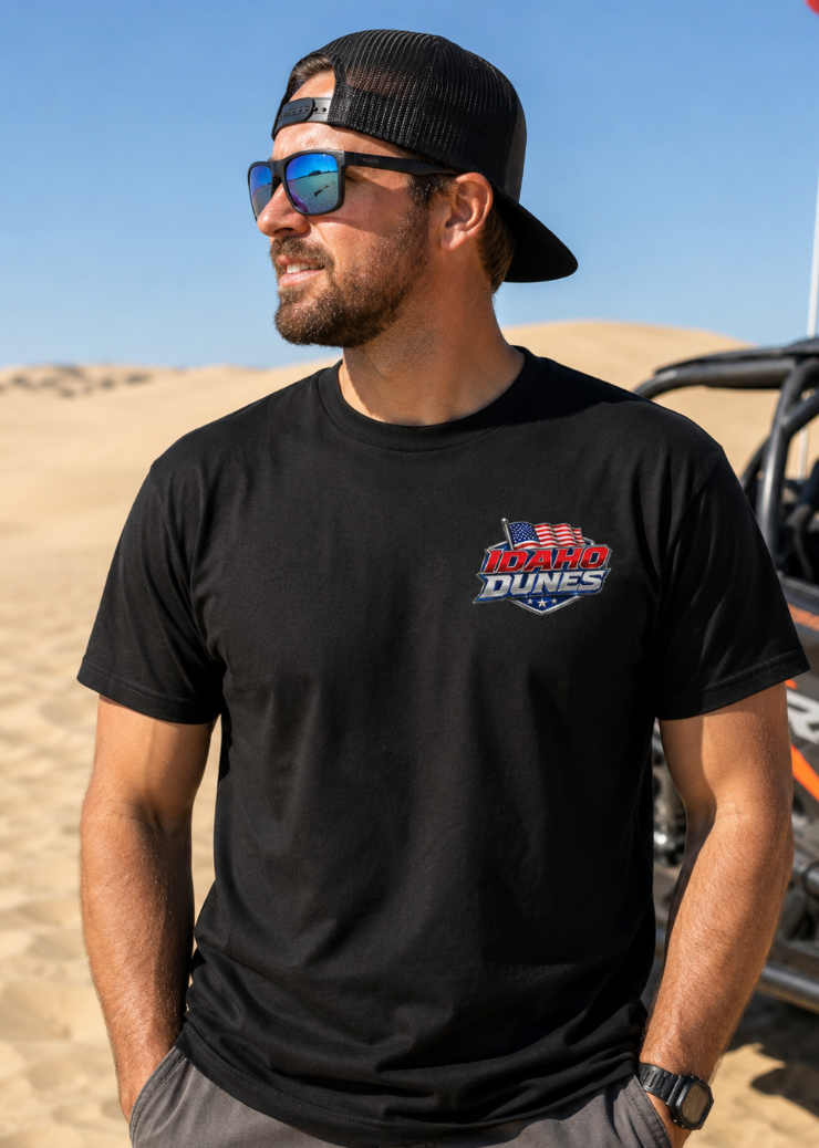 Idaho Dunes Red, White & Roost Off-Road T-Shirt or Tank Top