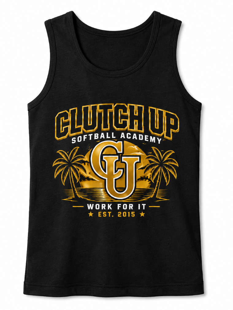 Clutch Up Softball Academy Black Youth Tank – Work For It