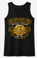 Clutch Up Softball Academy Black Adult Cotton Tank – Work For It