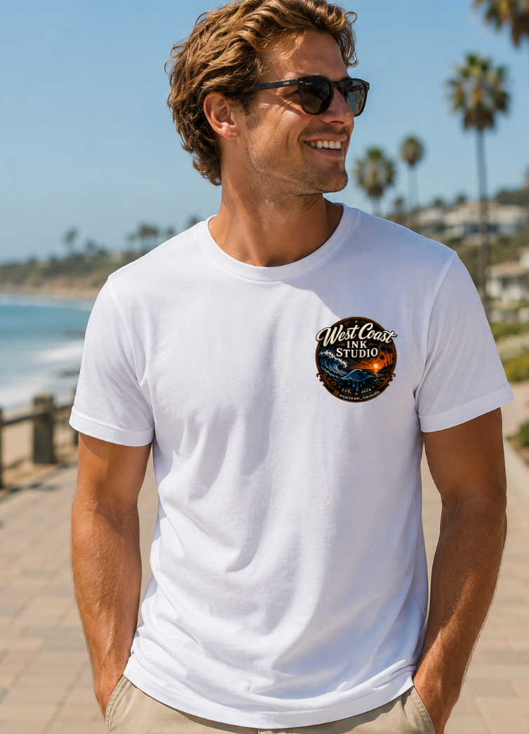 West Coast Ink Studio Signature Coastal Logo T-Shirt of Tank Top