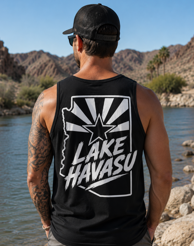 Lake Havasu Arizona Destination Tee or Tank – Minimalist River Apparel