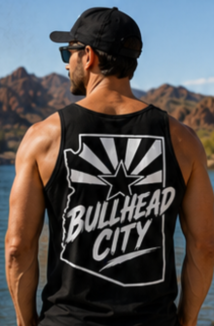 Bullhead City Arizona Destination Tee or Tank – Minimalist River Apparel