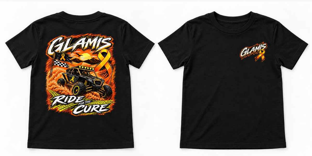Youth Glamis Ride for the Cure Childhood Cancer & Leukemia Awareness Shirt