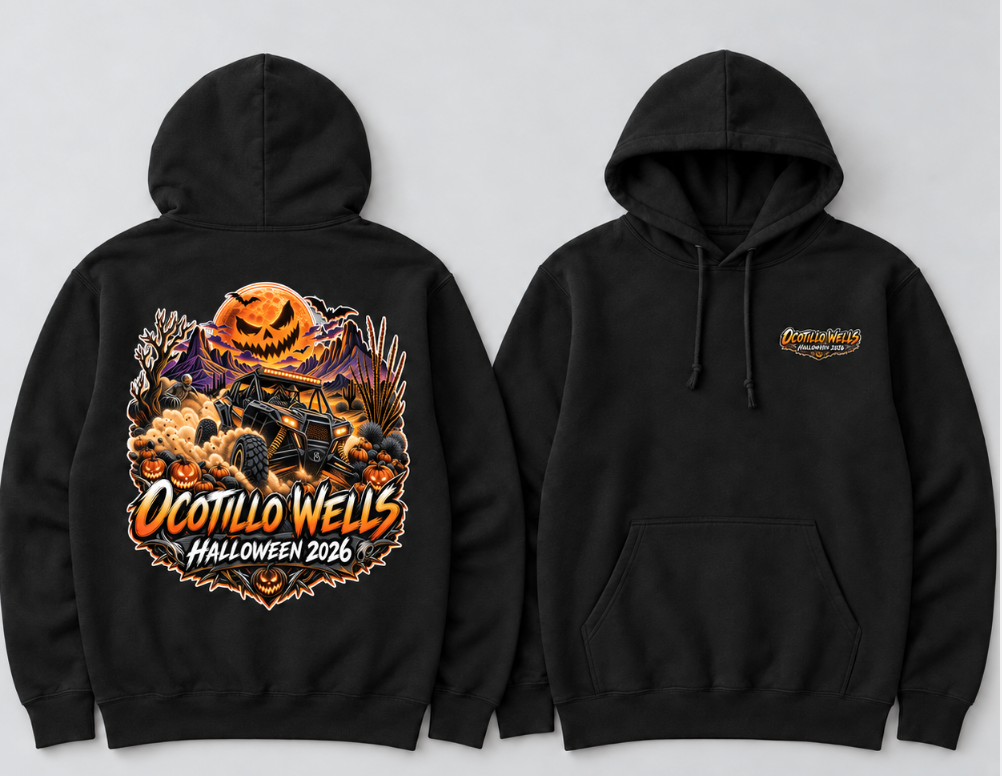 Ocotillo Wells Halloween 2026 Unisex Black Hoodie